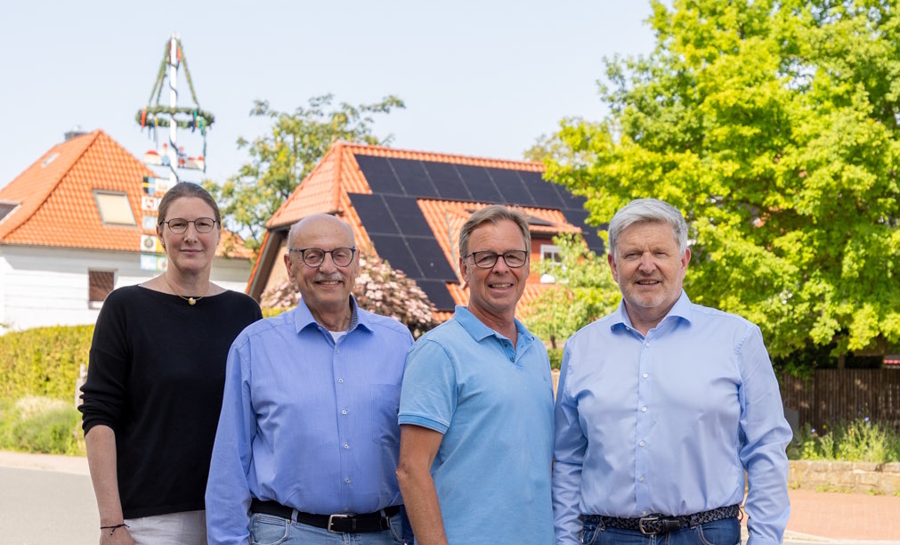 Die CDU-Kandidaten für den Ortsrat Benthe: Stefanie Nollmann, Dr. Axel Tegge, Andreas Graubner, Henning Bitter