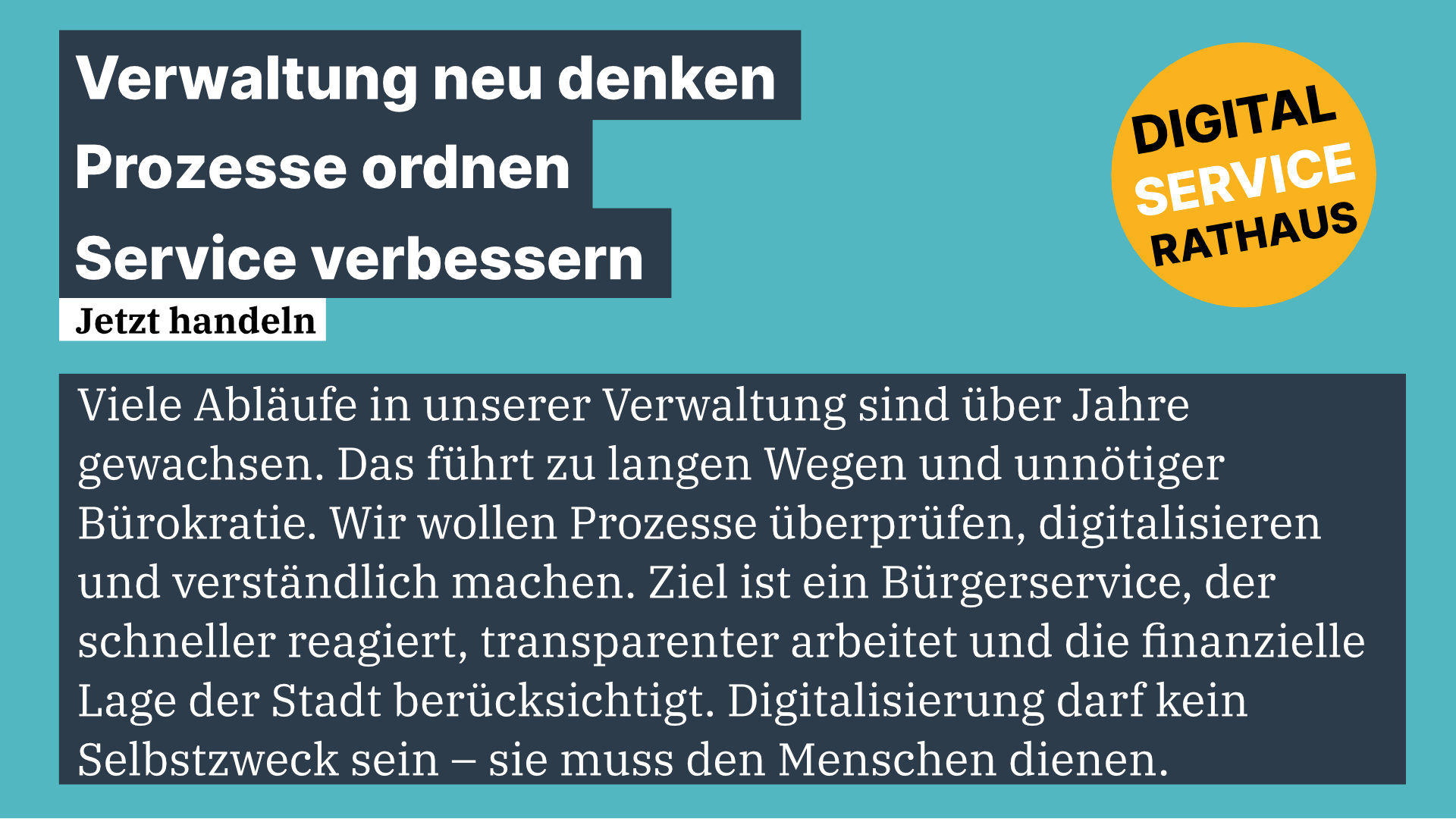 Verwaltung digital denken � B�rgerservice neu ordnen