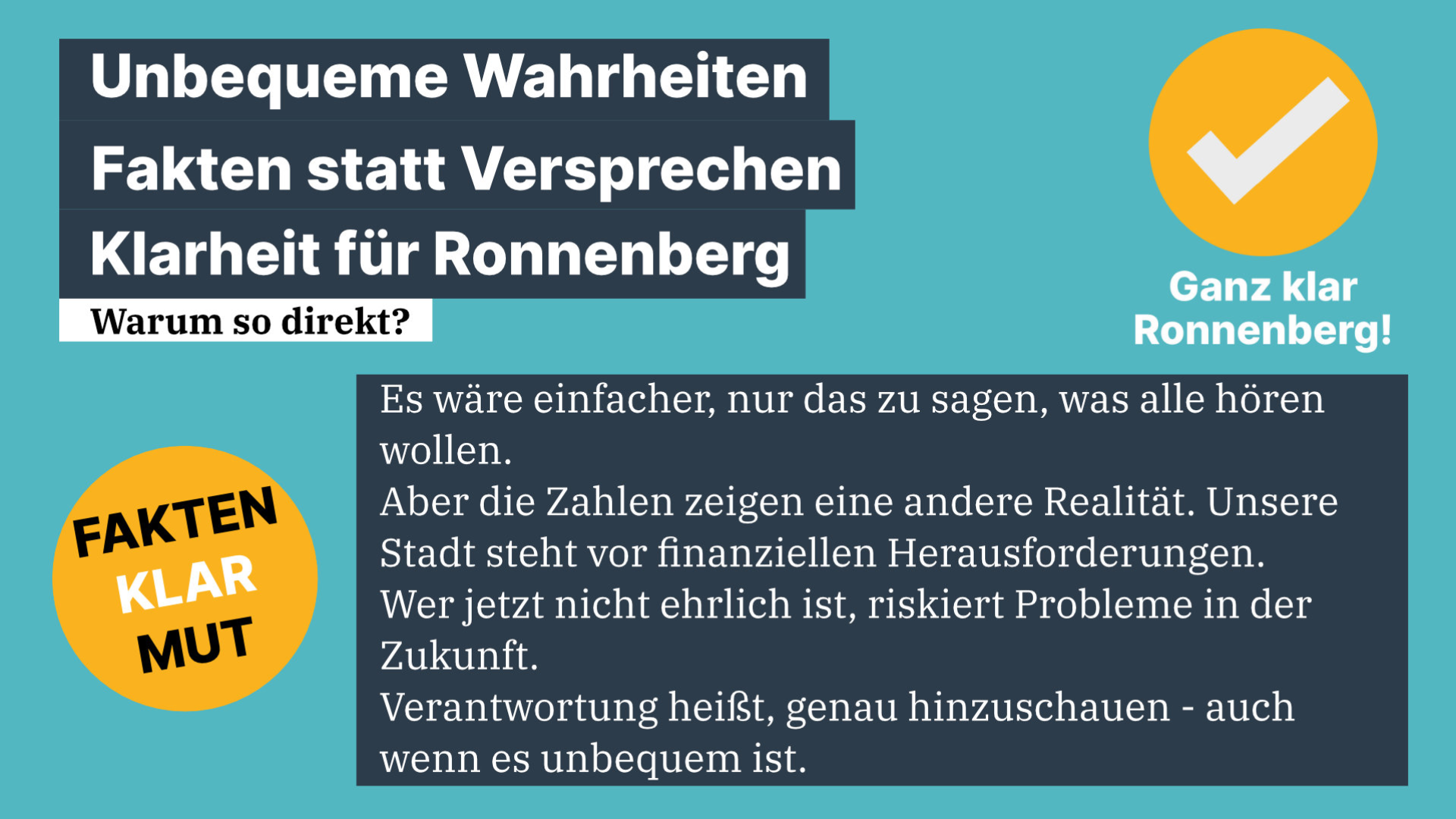 Unbequeme Wahrheiten