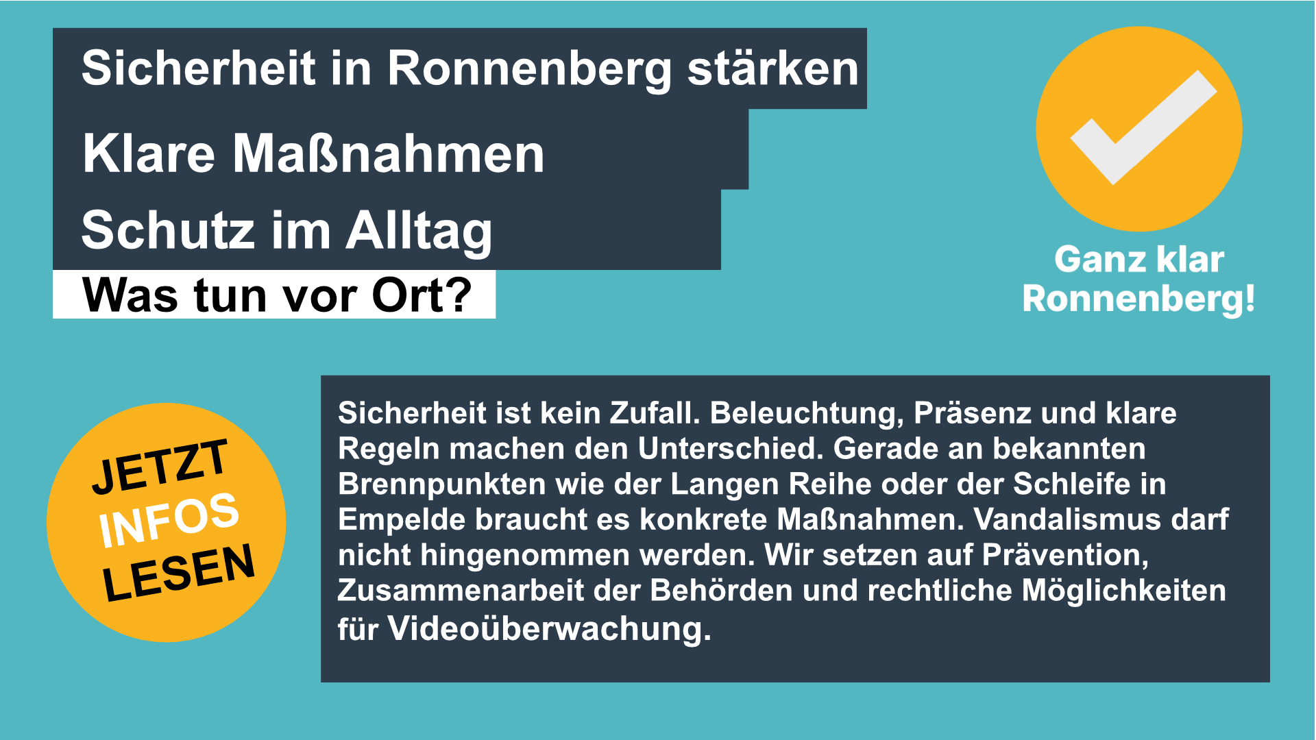 Sicherheit in Ronnenberg st�rken