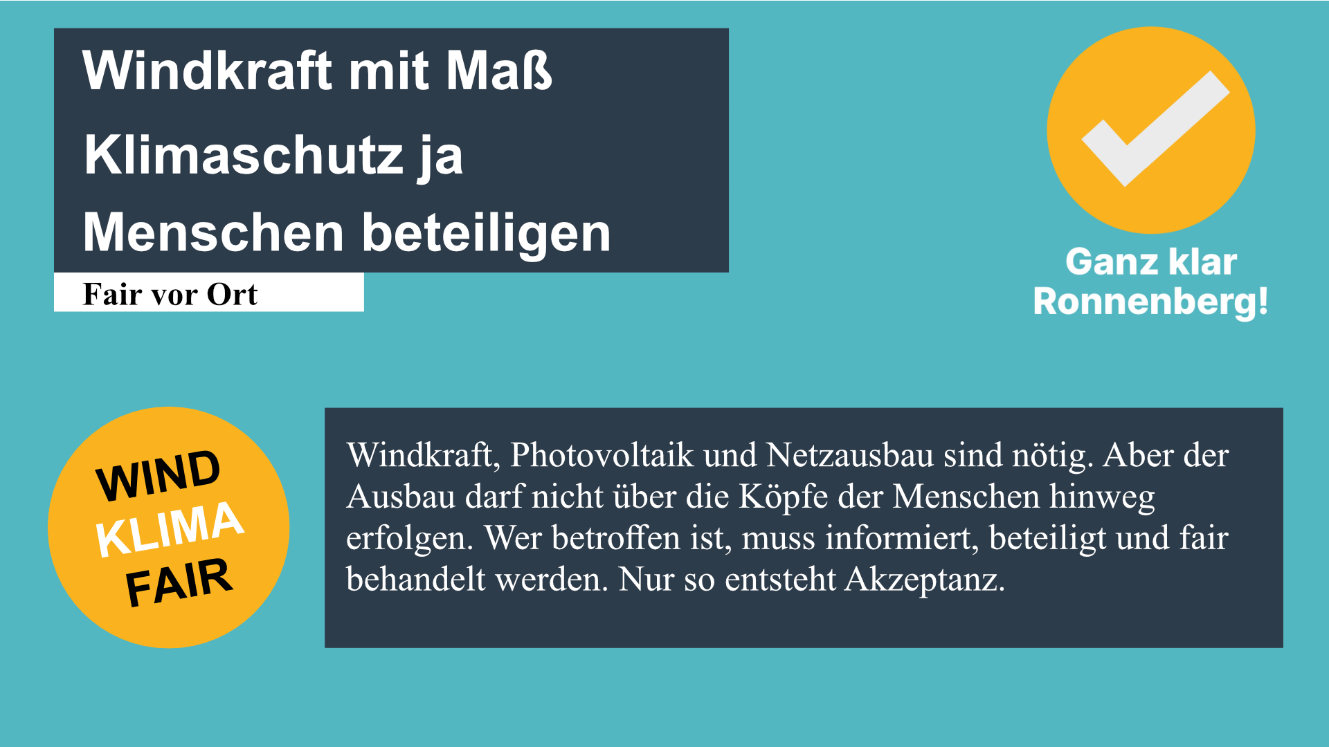 Windenergie mit Ma� und Beteiligung
