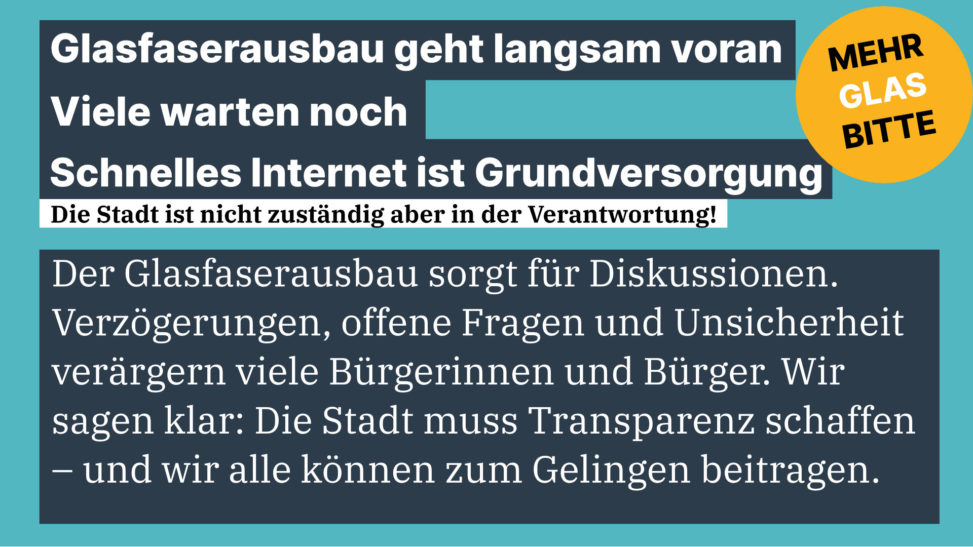Glasfaserausbau in Ronnenberg � jetzt Klarheit schaffen